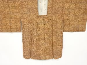 色紙に草花模様道行コート